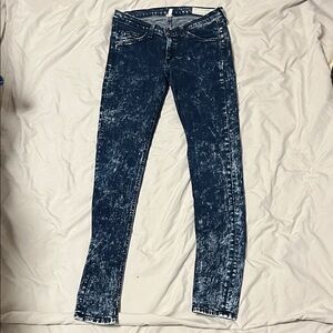 rag & bone Dark Blue Acid Wash Skinny Jeans size 28